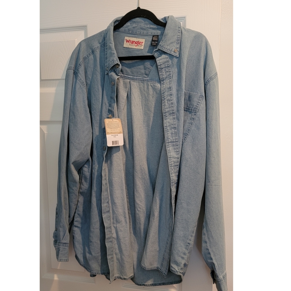 Men's chambray shirt XXL